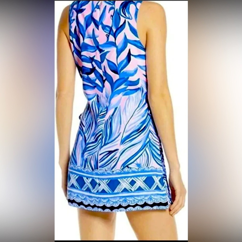 Lilly Pulitzer Donna Romper Pink Tropics Tint Resortwear Costal Vacation Size 00 - Picture 2 of 11